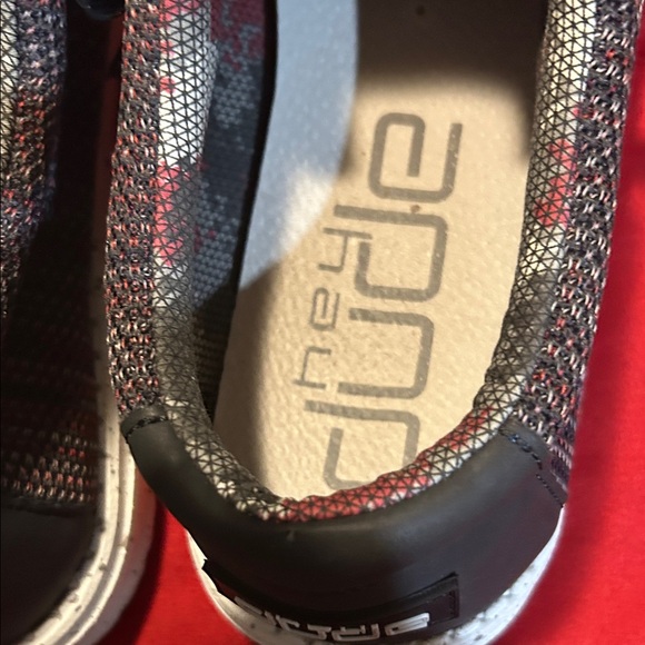 Hey Dude Wally Shoes in Red and Black Men’s size 12 good condition - Picture 2 of 15